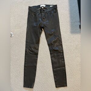 Frame Le Skinny de Jeanne Lamb Leather Pants Size 25